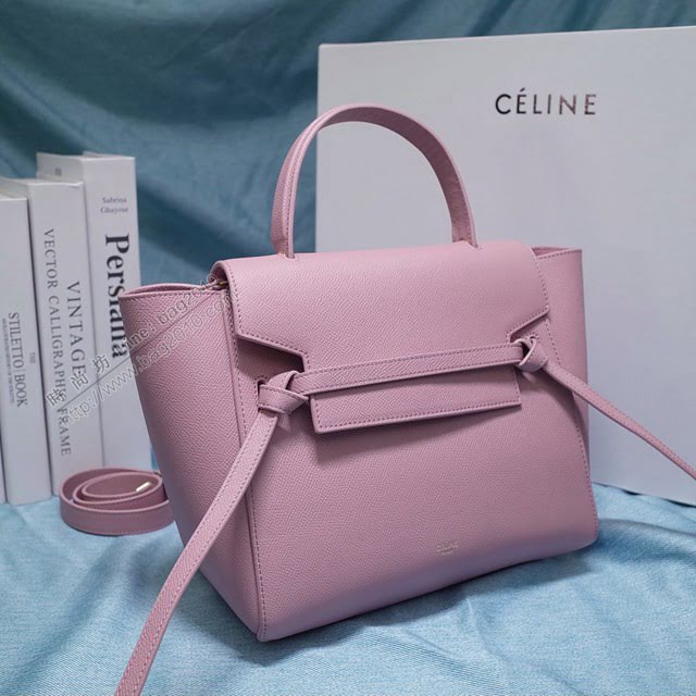 Celine女包 賽琳掌紋牛皮中號手提包 Celine belt bag鯰魚包 189153  slyd2046